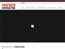 Tablet Screenshot of concretecontractor.com